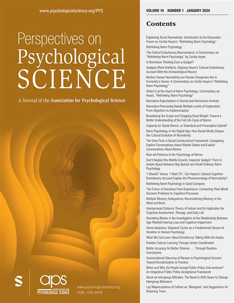 Psychological science journal. Things To Know About Psychological science journal. 